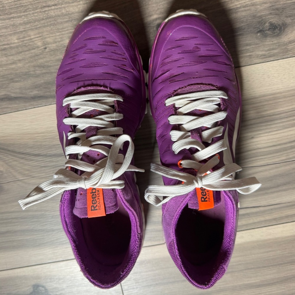 Reebok RealFlex Purple Orange Women's Running Shoes J93858 Size 8 - Picture 3 of 10